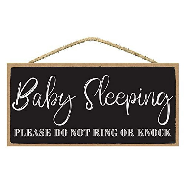 Shhh Baby Sleeping Sign Door Bedroom Room Wall Nursery Boy Girl Child